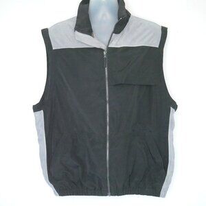 Sunice 4474  Golf Vest Men's Size XL Two Tone Black and Gray Windbreaker Cool